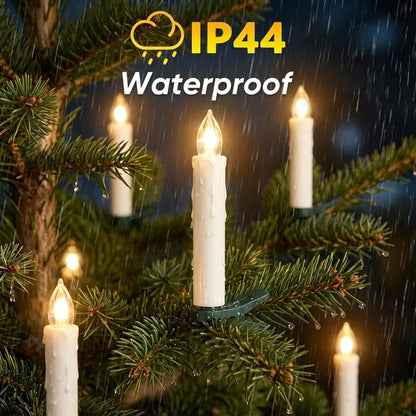 🎀LED Flameless Candle Clip Lights with Remote – 10/20 Pack Battery Operated