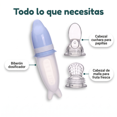 ❤️ 2-in-1 Baby Food Feeder – Easy Squeeze Spoon & Fruit Feeder