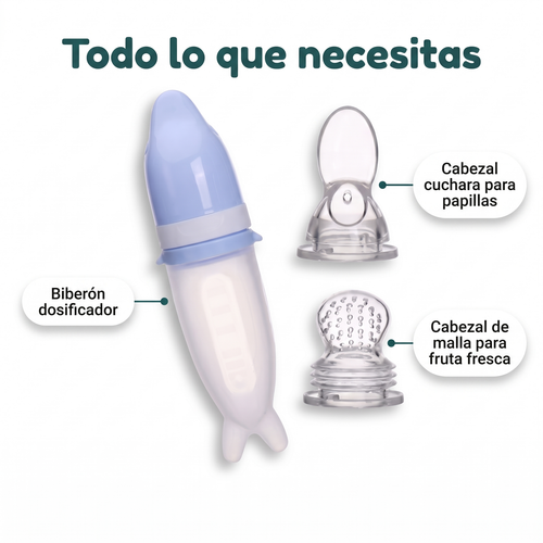 ❤️ 2-in-1 Baby Food Feeder – Easy Squeeze Spoon & Fruit Feeder