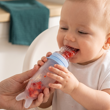 ❤️ 2-in-1 Baby Food Feeder – Easy Squeeze Spoon & Fruit Feeder