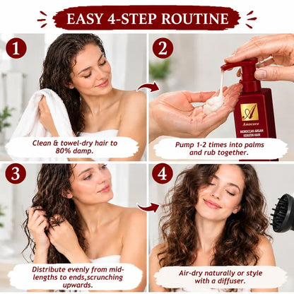 🎀Curl Defining Cream – Argan Oil & Avocado Leave-In Hair Cream