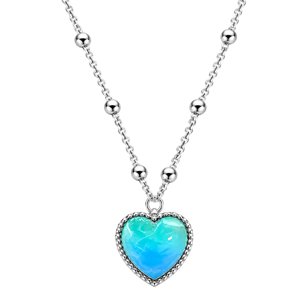 🎀Aura Color Heart Necklace – Temperature-Activated Color-Changing Jewelry