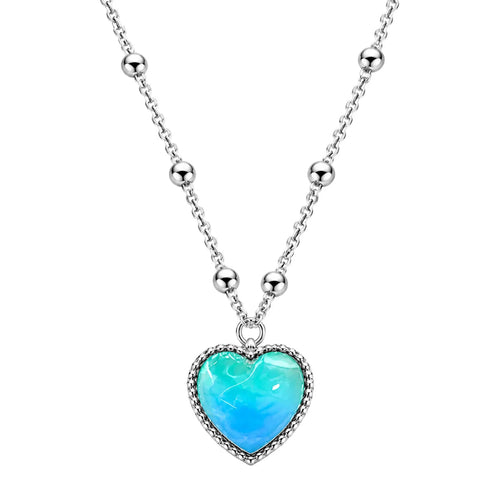 🎀Aura Color Heart Necklace – Temperature-Activated Color-Changing Jewelry
