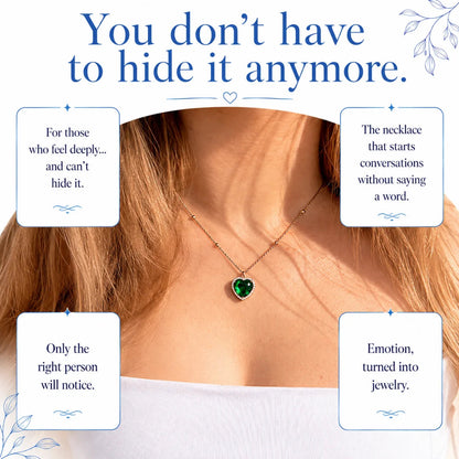 🎀Aura Color Heart Necklace – Temperature-Activated Color-Changing Jewelry