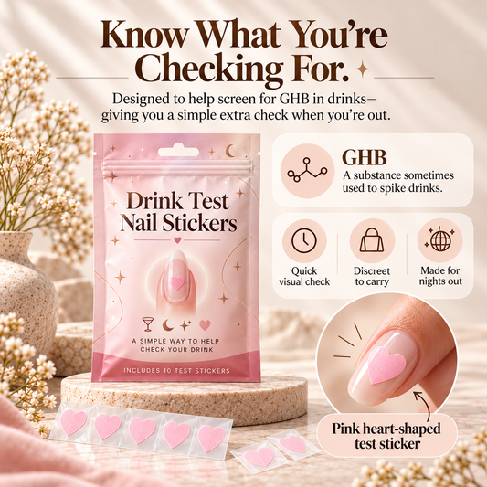 ❤️Drink Check Nail Stickers (20 Pack)