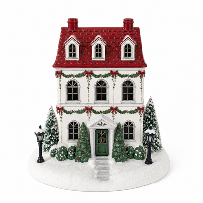 ❤️Christmas House Aroma Diffuser with Lights & Chimney Mist