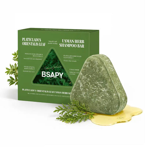 ❤️Herbal Shampoo Bar for Thinning Hair – Ginseng & Tea Tree Scalp Care, 120g