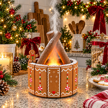 ❤️Christmas Fireplace Mist Diffuser – Magical Holiday Decor