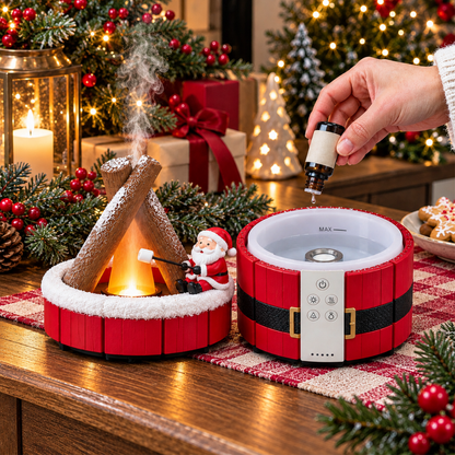 ❤️Christmas Fireplace Mist Diffuser – Magical Holiday Decor
