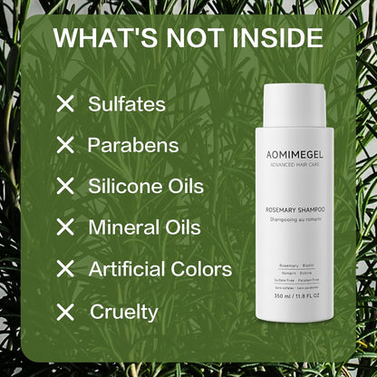🎀Rosemary Shampoo – Volumizing & Anti-Hair Loss Care