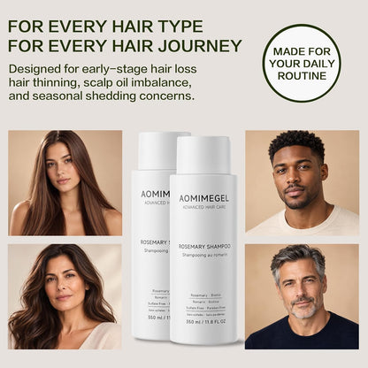 🎀Rosemary Shampoo – Volumizing & Anti-Hair Loss Care