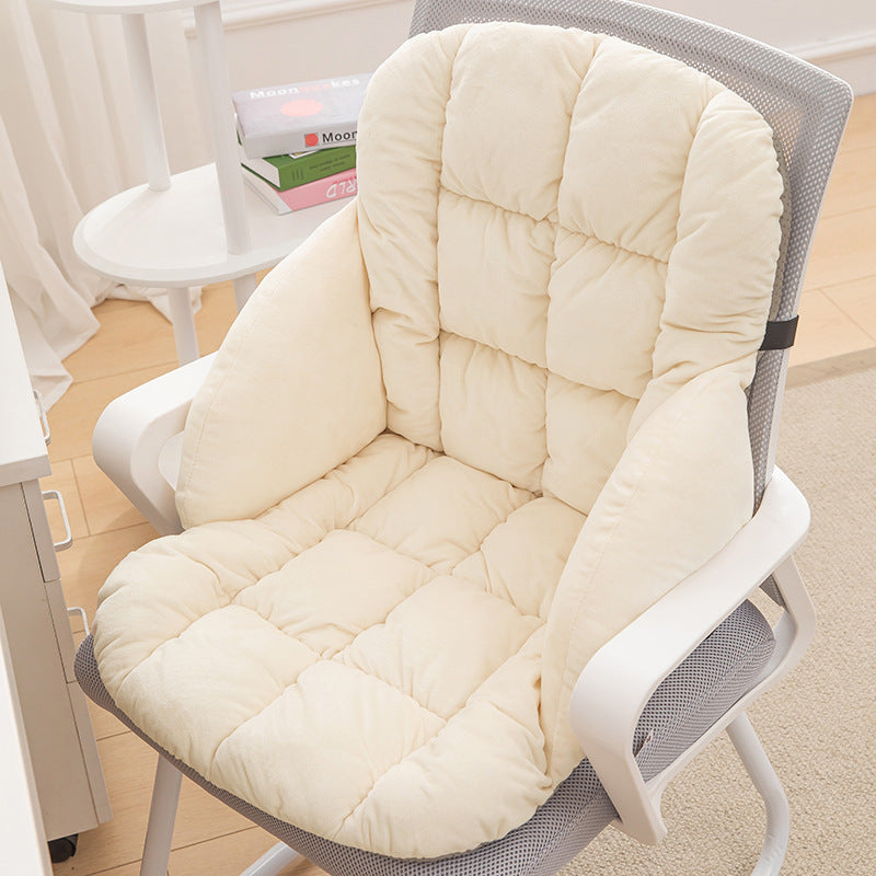 🎉 Heated Office Chair Cushion, Plush Warm Seat & Back Support Cushion for Winter