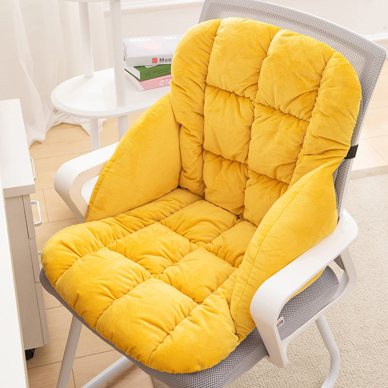 🎉 Heated Office Chair Cushion, Plush Warm Seat & Back Support Cushion for Winter