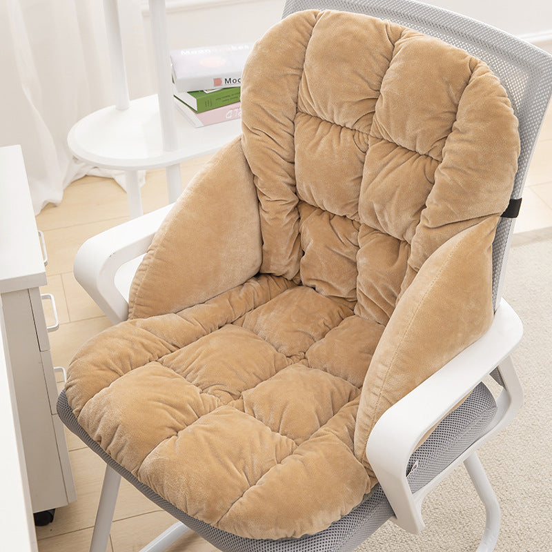 🎉 Heated Office Chair Cushion, Plush Warm Seat & Back Support Cushion for Winter