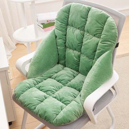 🎉 Heated Office Chair Cushion, Plush Warm Seat & Back Support Cushion for Winter
