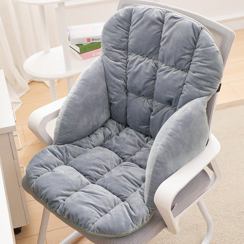 🎉 Heated Office Chair Cushion, Plush Warm Seat & Back Support Cushion for Winter