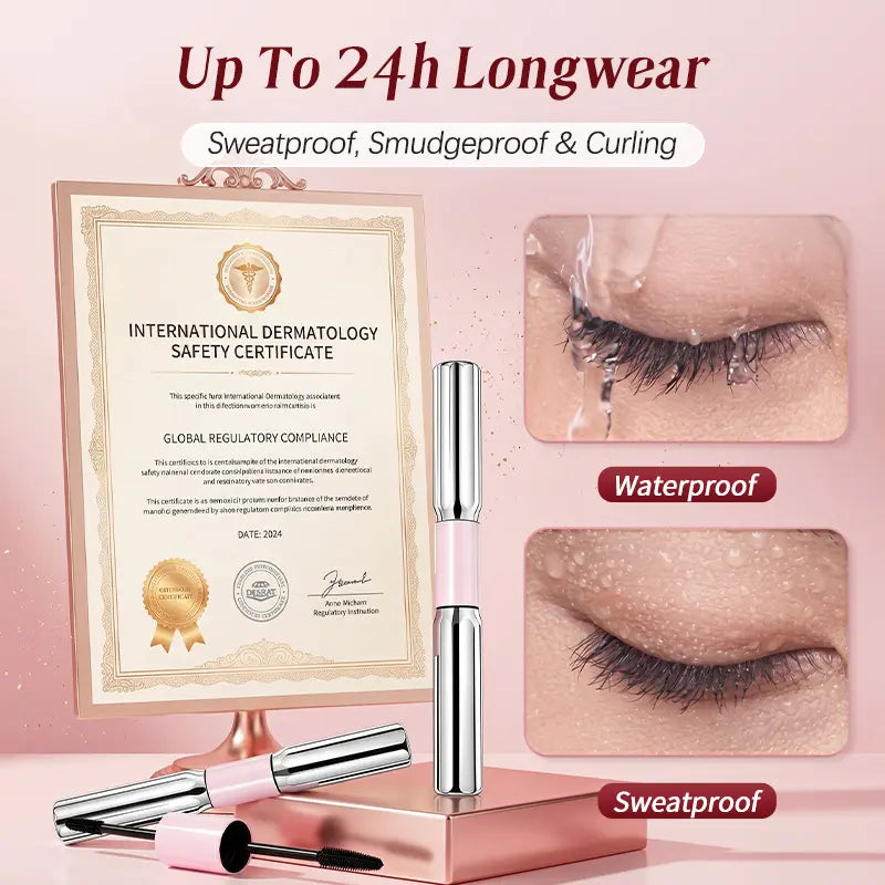 🎀【Buy 1 Get 1 Free】Dual-Ended 2-in-1 Mascara – Lengthening & Volumizing Lash Look