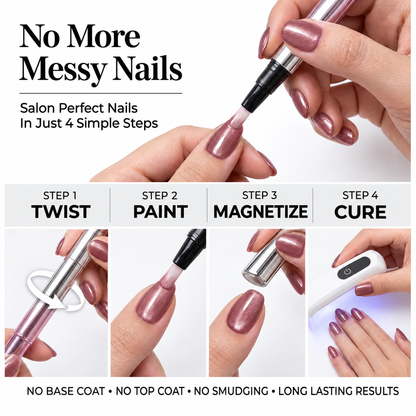 ❤️Magnetic Cat-Eye Gel Nail Pen – Salon Shine at Home