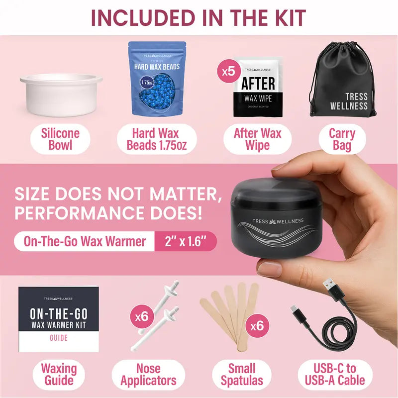 ❤️Mini Nose & Brow Wax Kit – Portable Facial Hair Removal