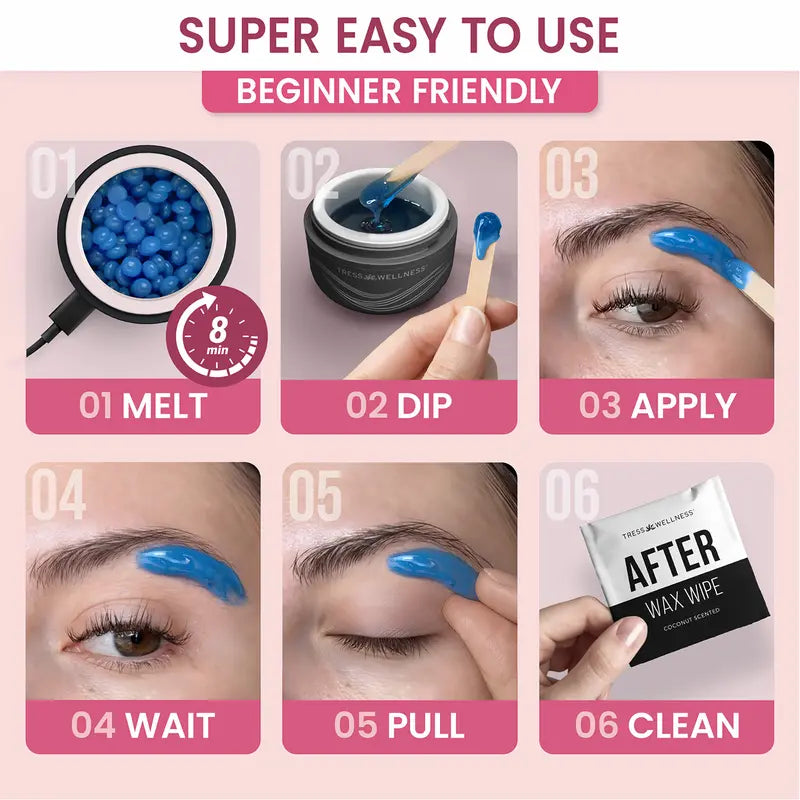 ❤️Mini Nose & Brow Wax Kit – Portable Facial Hair Removal