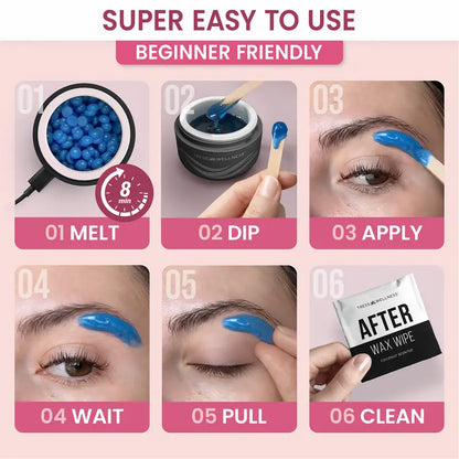 ❤️Mini Nose & Brow Wax Kit – Portable Facial Hair Removal