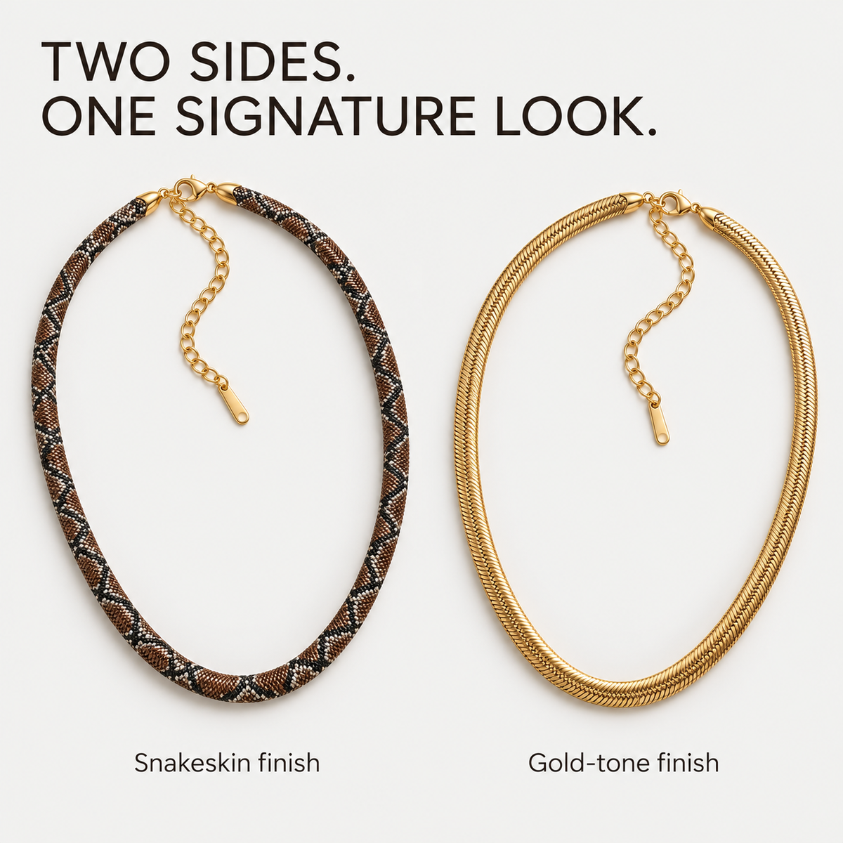 ❤️Reversible Serpent Statement Necklace