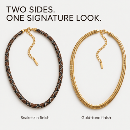❤️Reversible Serpent Statement Necklace
