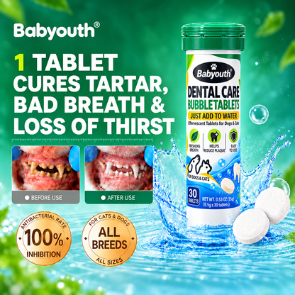 🎉Babyouth Pet Dental Cleaning Effervescent Tablets – Universal for Dogs & Cats,I swear by Jesus, it works 100%!