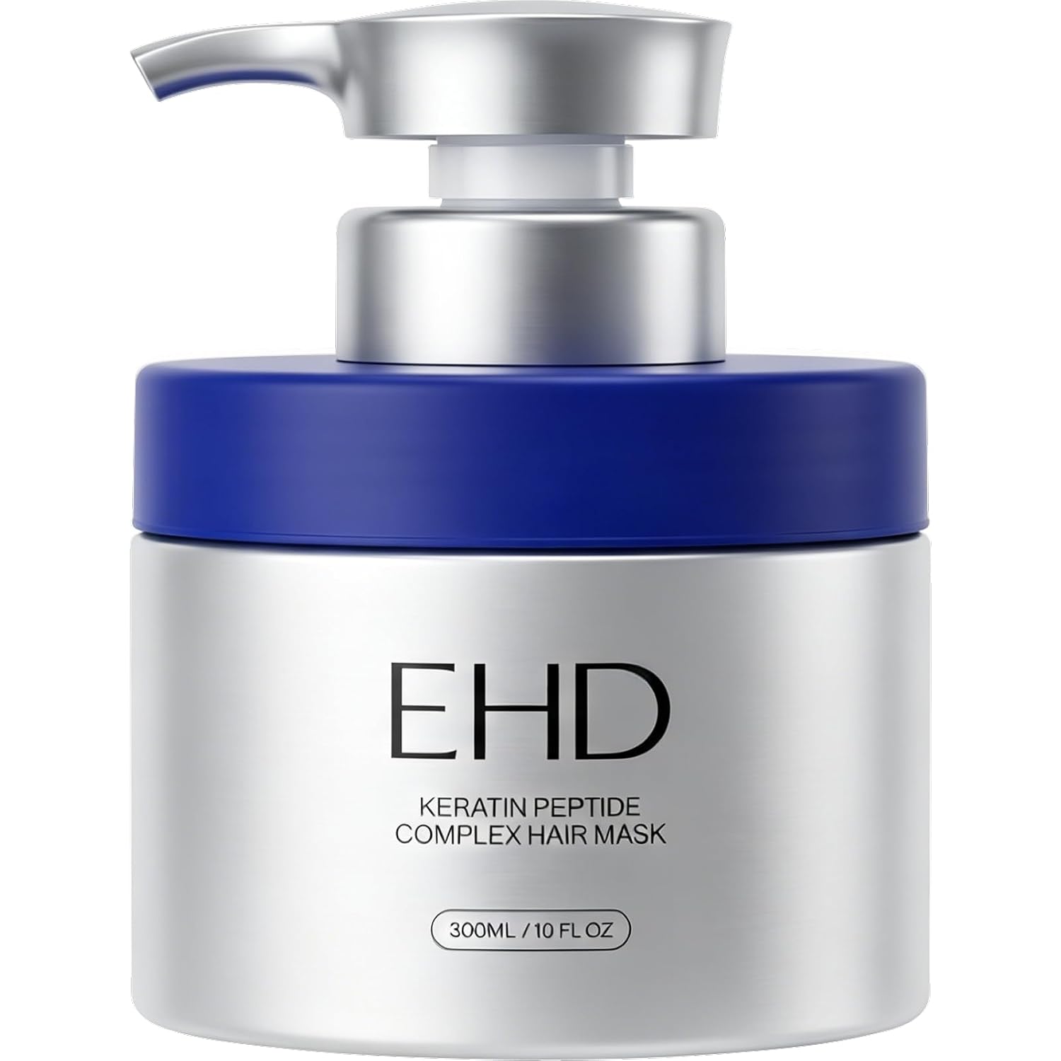 EHD Keratin Peptide Complex Hair Mask silver 300ml pump bottle