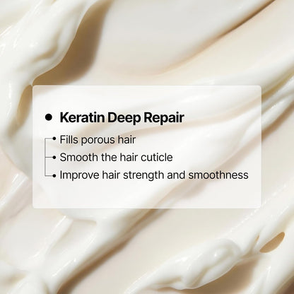 🎀Keratin Peptide Repair Hair Mask – Pump Dispenser & Dual Repair Technology