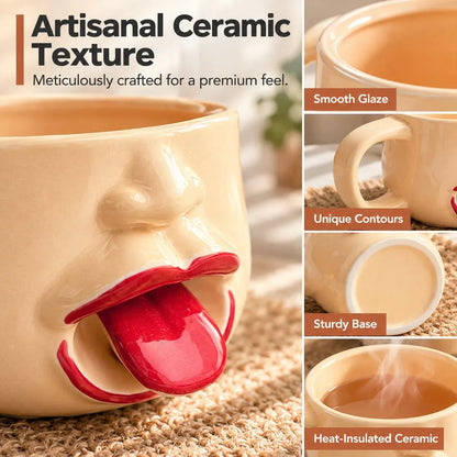 ❤️Funny Tongue Face Ceramic Mug