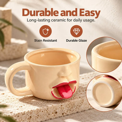 ❤️Funny Tongue Face Ceramic Mug