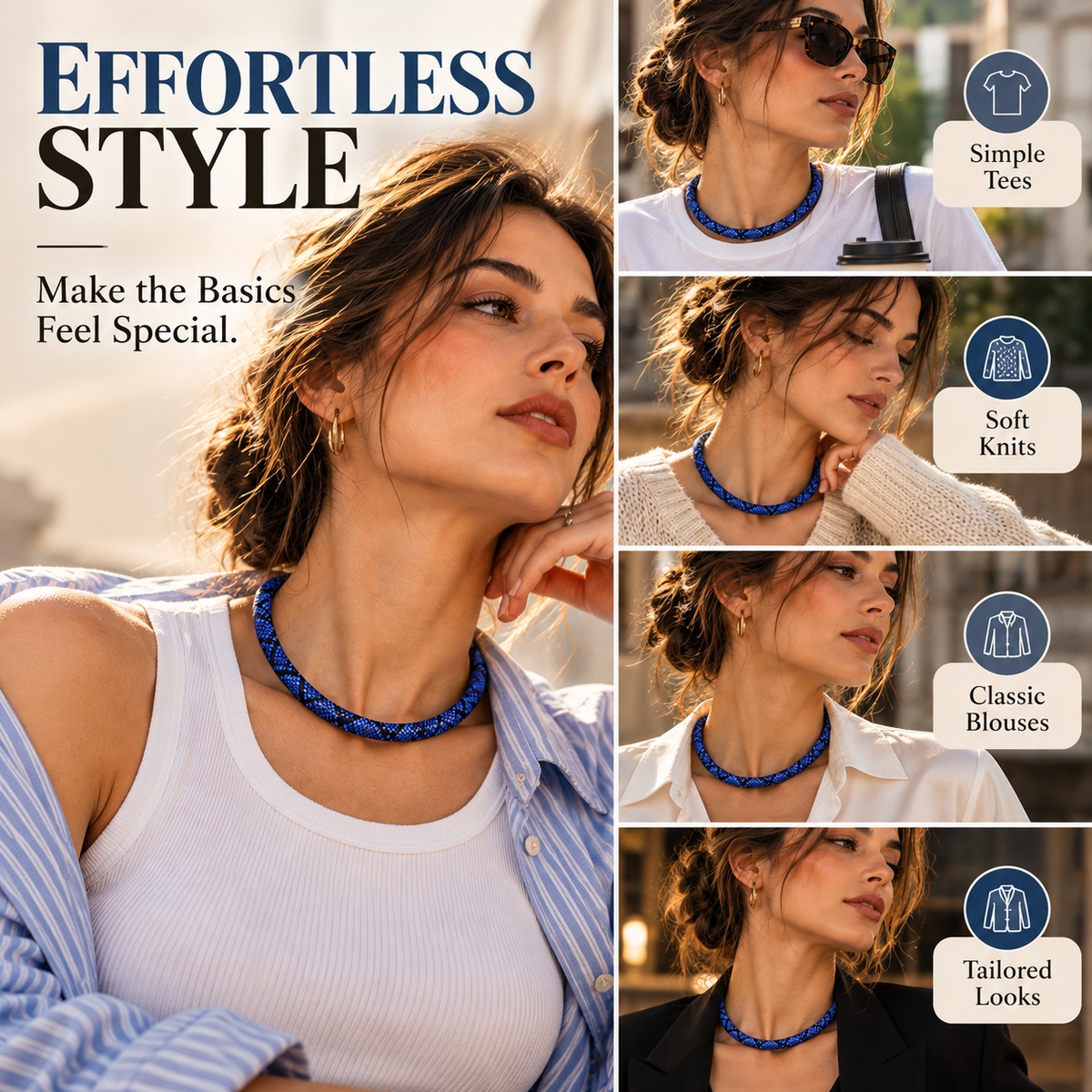 ❤️Reversible Serpent Statement Necklace
