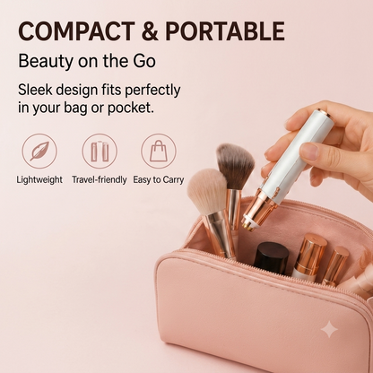 2-in-1 Rechargeable Facial & Eyebrow Hair Trimmer