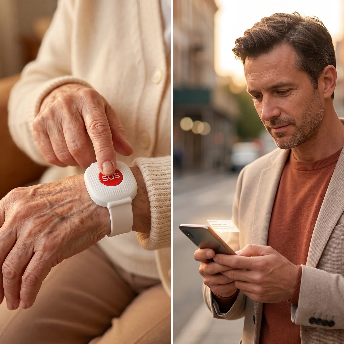 🎁Wearable WiFi SOS Emergency Alert Button for Seniors
