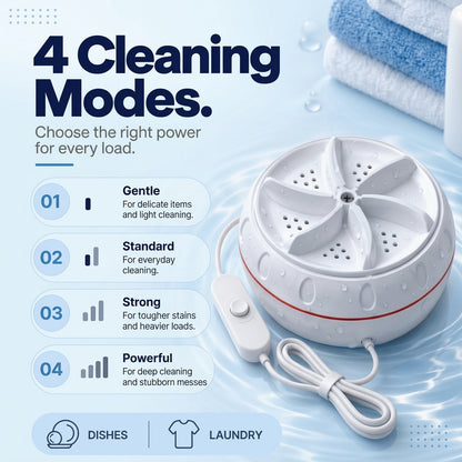 🎉Portable Wireless Ultrasonic Washing Machine
