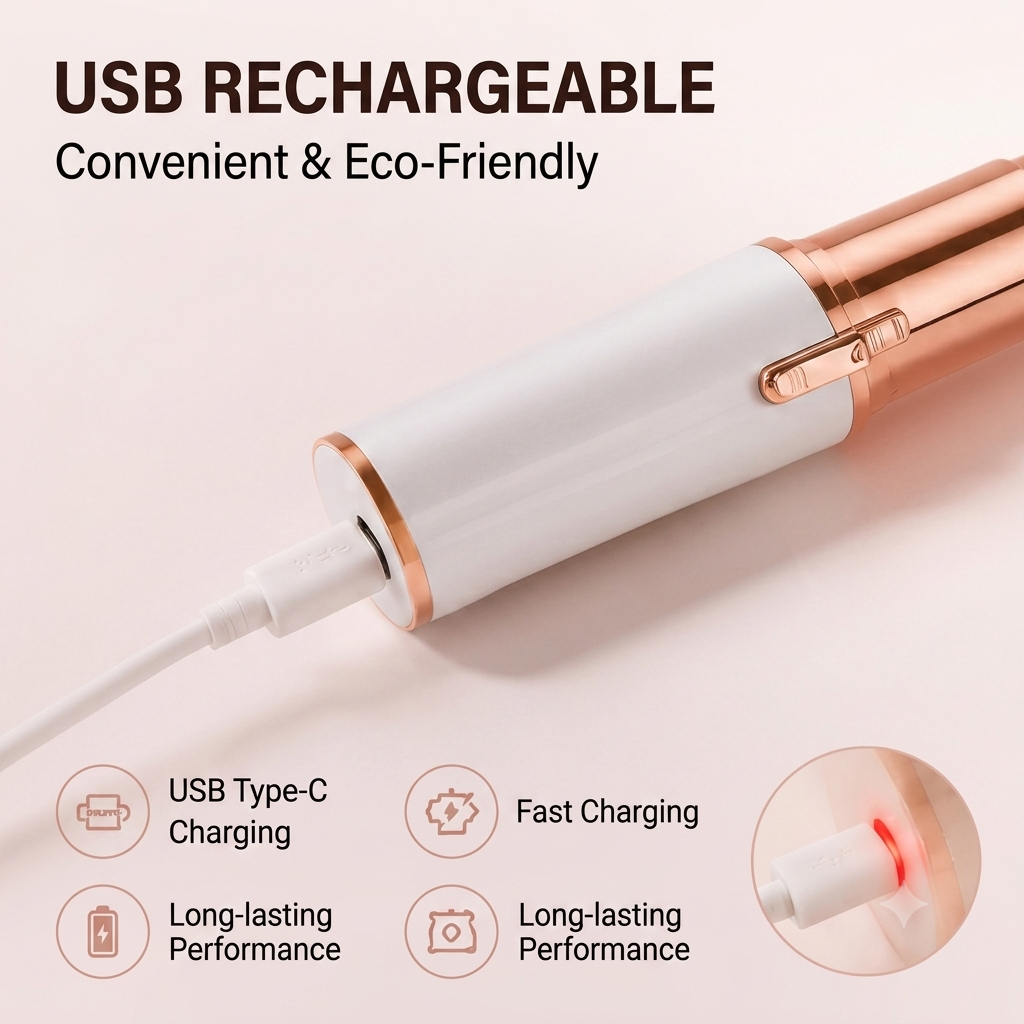 2-in-1 Rechargeable Facial & Eyebrow Hair Trimmer