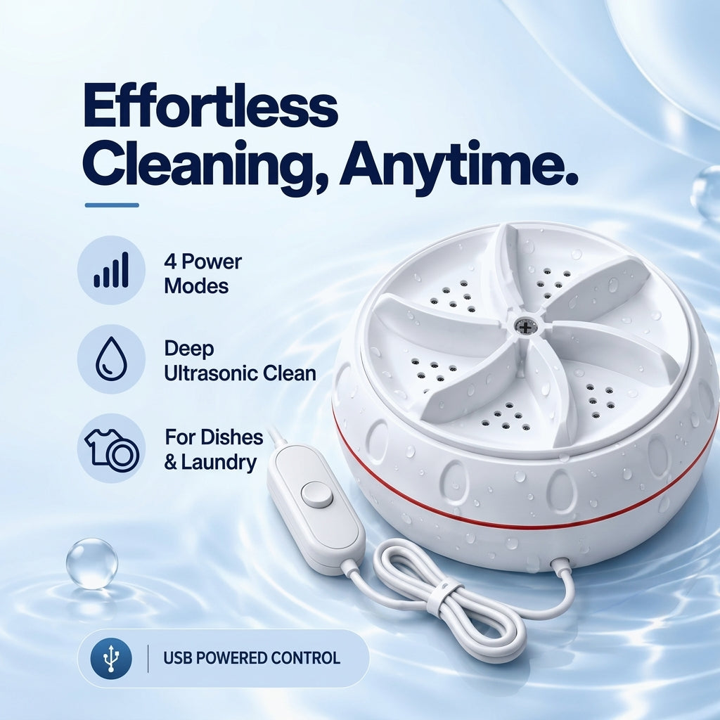 🎉Portable Wireless Ultrasonic Washing Machine