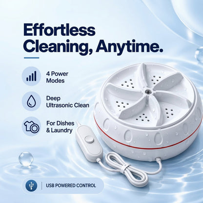 🎉Portable Wireless Ultrasonic Washing Machine