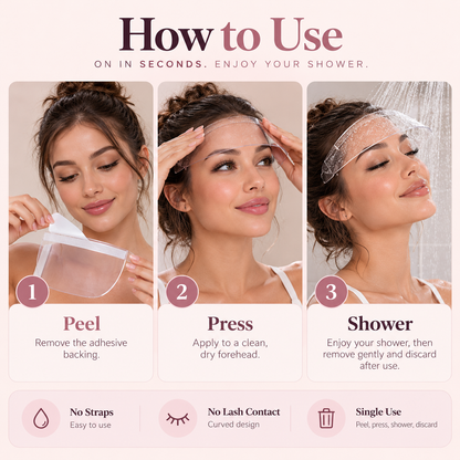 ❤️Lash Extension Shower Protector – 50 Disposable Shields