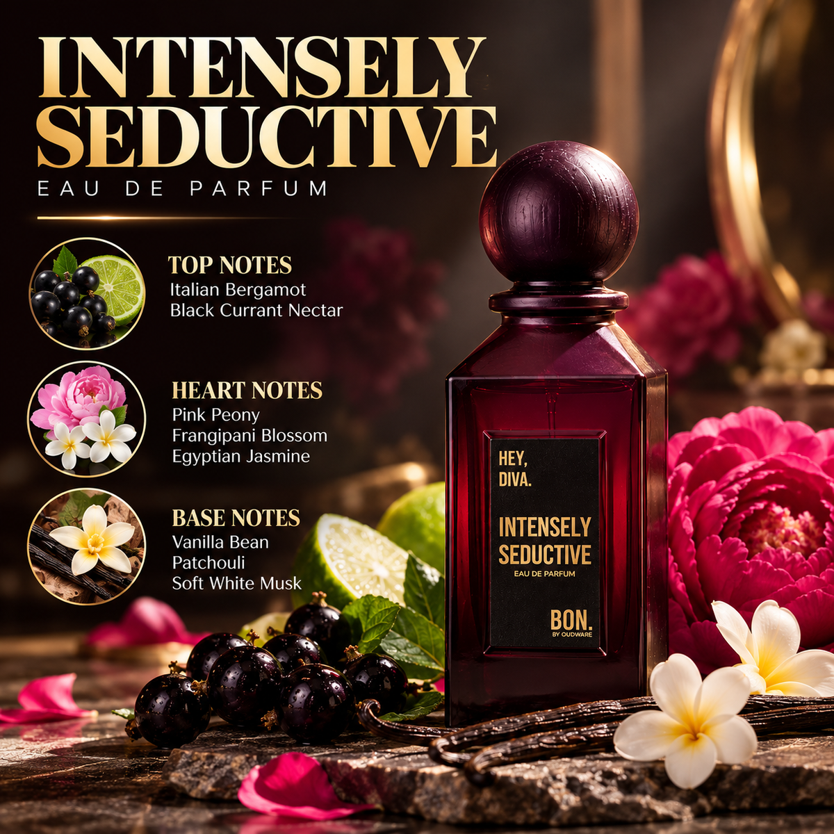 ❤️Intensely Seductive Eau de Parfum – Floral Vanilla Perfume for Women, 100ml