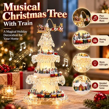 ❤️Magical Musical Christmas Tree with Train