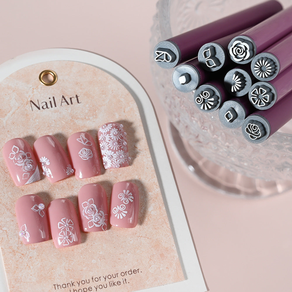 🔥 Nail Art Stamp Pen