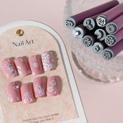 🔥 Nail Art Stamp Pen