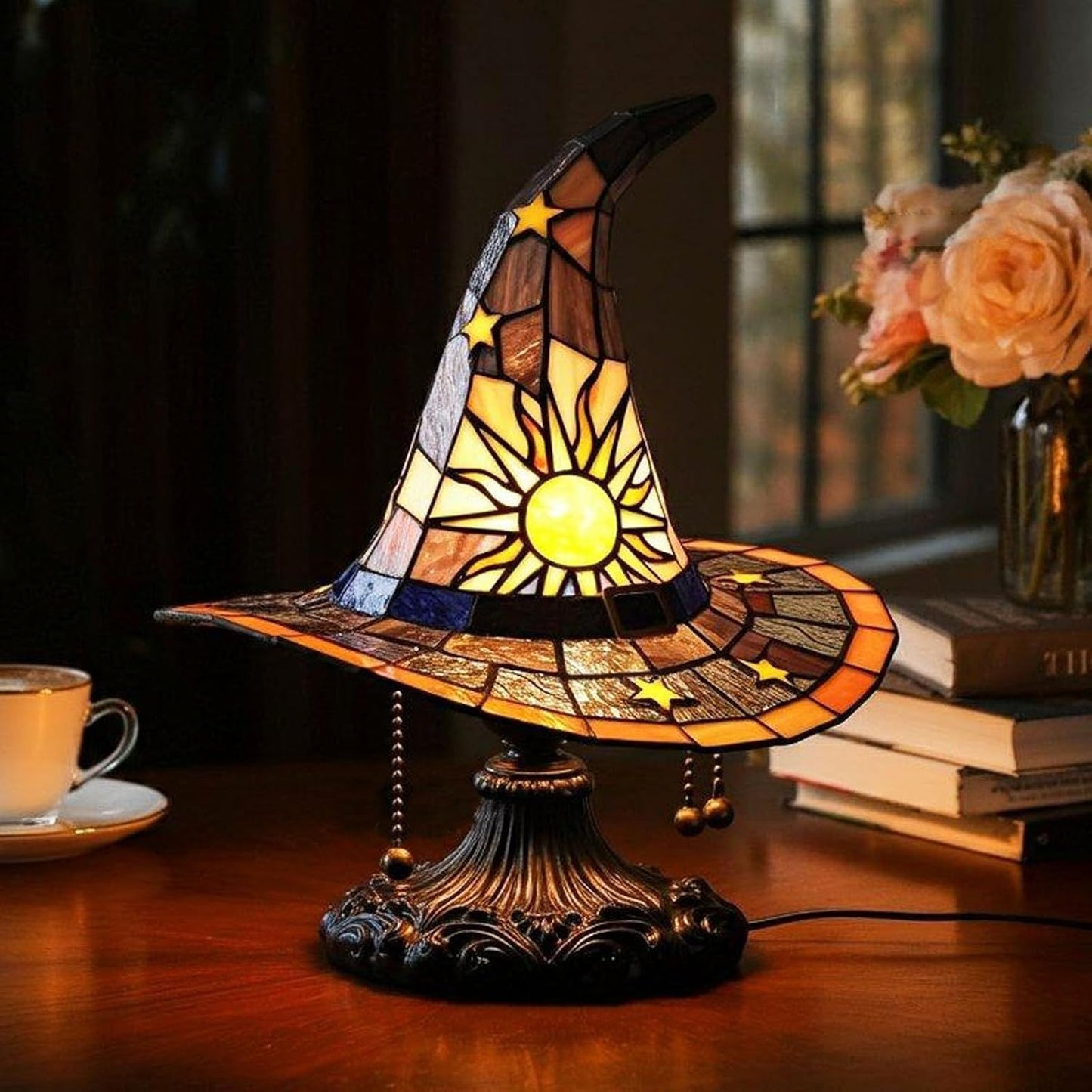 Vintage Gothic Witch Hat Night Light