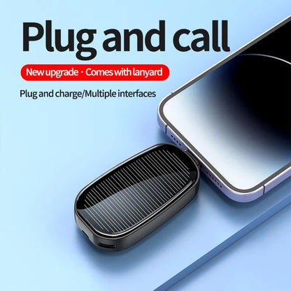 🎁Solar Mini Power Bank with Built-In Charging Connector