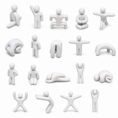 3D printed chameleon figurines