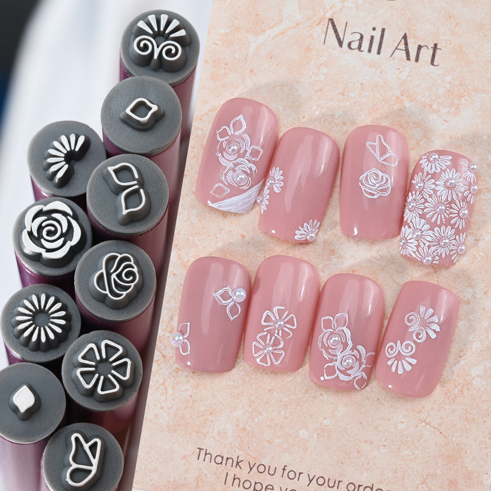 🔥 Nail Art Stamp Pen