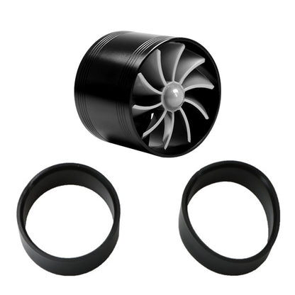 2.5" F1-Z Car Air Intake Turbonator , Dual Fan Turbine Super Gas Fuel Saver Turbo