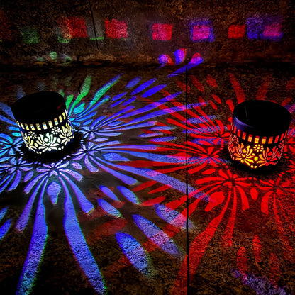 Solar Mandala Wall Light | Outdoor Garden Fence Projector Lamp 🪐🌌